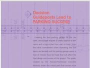 PCI Parking Structures _Decision Guideposts Lead to PARKING SUCCESS (PCI Parking Structures)