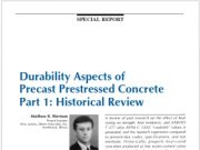PCI Parking Structures _Durability Aspects of Precast Prestressed Concrete Part 1: Historical Review