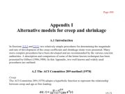 Prestressed Concrete_Alternative models for creep and shrinkage