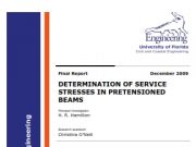 Prestressed Concrete _Determination of Service Stresses in Pretensioned Beams