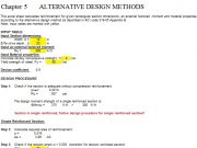 Structural Concrete – Theory and Design : ALTERNATIVE DESIGN METHODS