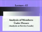 Prestressed Concrete_Prestress : Lecture-12-Analysis of Members Under Flexure