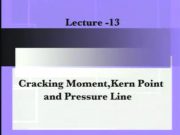 Prestressed Concrete_Prestress : Lecture-13-Cracking Moment_Kern Point and Pressure Line