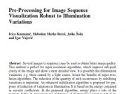 DAMS_”Pre-Processing for Image Sequence Visualization Robust to Illumination Variations”
