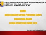 AHS Binamarga sesuai Spesifikasi Umum Binamarga 2018