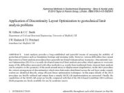 Application of Discontinuity Layout Optimization to geotechnical limit analysis problems