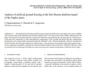 Analysis of artificial ground freezing in the Pari-Duomo platform tunnel of the Naples metro