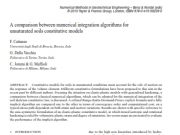 A comparison between numerical integration algorithms for unsaturated soils constitutive models