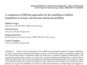 A comparison of different approaches for the modelling of shallow foundations in seismic soil-structure interaction problems