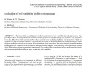 Evaluation of soil variability and its consequences