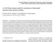 A 2.5D finite element model for simulation of unbounded domains under dynamic loading
