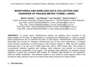 MONITORING AND WIRELESS DATA COLLECTION AND TRANSFER OF PRAGUE METRO TUNNEL LINING