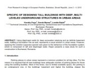 SPECIFIC OF DESIGNING TALL BUILDINGS WITH DEEP, MULTILEVELED UNDERGROUND STRUCTURES IN URBAN AREAS