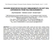 GEOGRID REINFORCED RAILWAY EMBANKMENTS ON SOFT SOIL – EXPERIENCES FROM FIELD MEASUREMENTS –