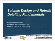 Seismic Design and Retrofit Detailing Fundamentals