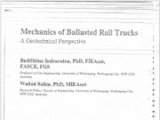 Mechanics of Ballasted Rail Tracks