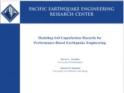 Modelling Soil Liquefaction Hazards for Performance-Based Earthquake Engineering