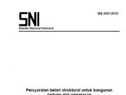 SNI 2847:2019 Persyaratan Beton Struktural untuk Bangunan Gedung dan Penjelasan