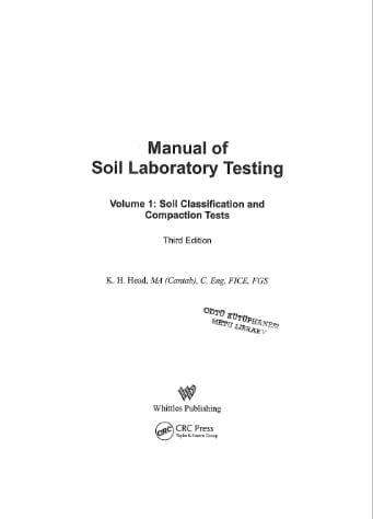 Manual Of Soil Laboratory Testing Vol 1_ Soil Classification And ...