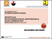 Ketentuan Ketidakberaturan, Redundansi & Load Combination