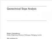 Geotechnical Slope Analysis