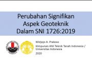 Perubahan Signifikan Aspek Geoteknik Dalam SNI 1726:2019
