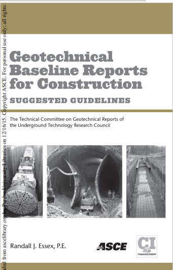 GEOTECHNICAL BASELINE REPORTS FOR CONSTRUCTION SUGGESTED GUIDELINES ...