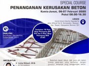 SPECIAL COURSE PENANGANAN KERUSAKAN BETON