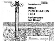 Guidelines for Cone Penetration Test Penetration Test