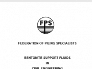 Bentonite Support Fluids In Civil Engineering