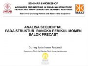 Analisa Sequential pada Struktur Rangka Pemikul Momen Balok Precast