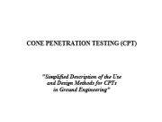 Cone Penetration Testing