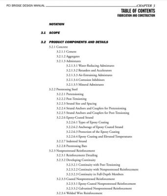 PCI Bridge Design Manual”Chapter 3″ | Sipilpedia