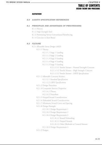 PCI Bridge Design Manual”Chapter 8.9″ | Sipilpedia