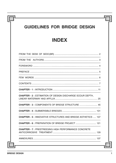 GUIDELINES FOR BRIDGE DESIGN | Sipilpedia