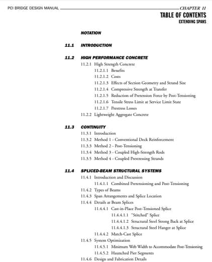 PCI Bridge Design Manual”Chapter 11″ | Sipilpedia