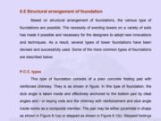 DESIGN OF STEEL STRUCTURES II_FOUNDATION OF TOWERS : Structural arrangement of foundation