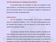 DESIGN OF STEEL STRUCTURES II_FOUNDATION OF TOWERS : Soil resistances for designing foundation