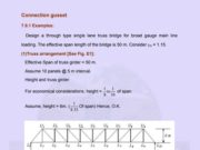 DESIGN OF STEEL STRUCTURES II_BRIDGES : Connection gusset