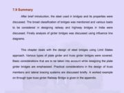 DESIGN OF STEEL STRUCTURES II_BRIDGES : Summary