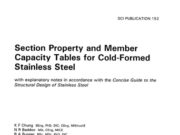 SCI PUBLICATION 152_Section Properties And Member Capacity Tables For Cold-Formed Stainless Steel