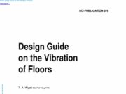 SCI PUBLICATION 076_Design Guide on the Vibtarion Of Floors