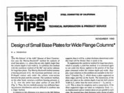 Steel Tips_Design of Small Base Plates for Wide Flange Columns