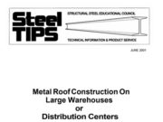 Steel Tips_Metal Roof Construction On Large Warehouses or Distribution Centers