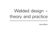 Welded Design – Theory and Practice