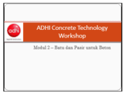 WEBINAR RIGID PAVEMENT PPCP”Module 2 –Aggregate for Use in Concrete”