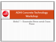WEBINAR RIGID PAVEMENT PPCP”Module 7 –Hot Weather Concreting”