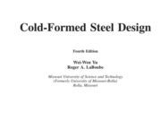 Cold-Formed Steel Design Fourth Edition