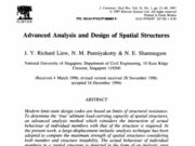 Advanced Analysis and Design of Spatial Structures