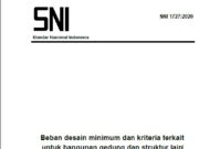 SNI 1727:2020 Beban desain minimum dan kriteria terkait untuk bangunan gedung dan struktur lain